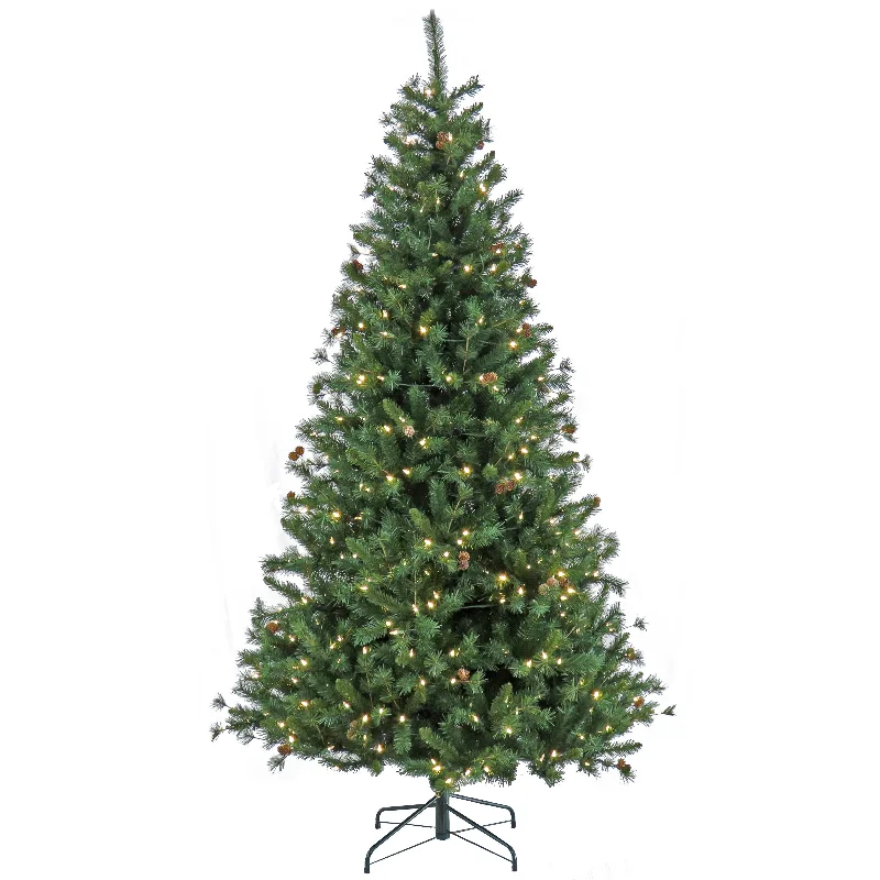 7.5 ft. Pre-Lit Cedar Spruce Tree with LED Lights