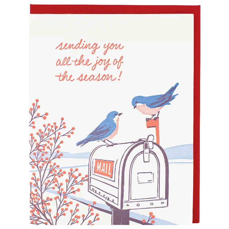 Bluebirds Holiday Card