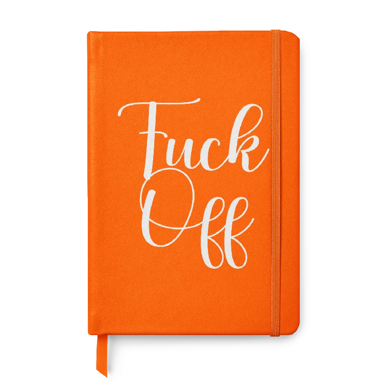 Fuck off Leather Style Notebook