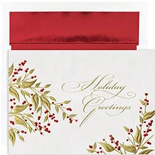 Leaves & Berries Holiday Card