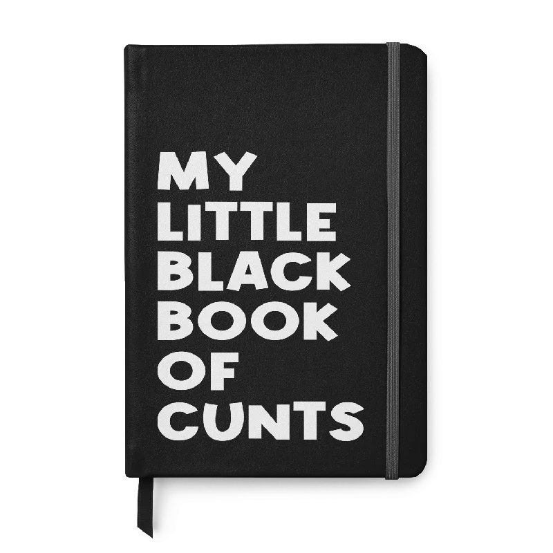 Little Black book of Cunts Leather Notebook