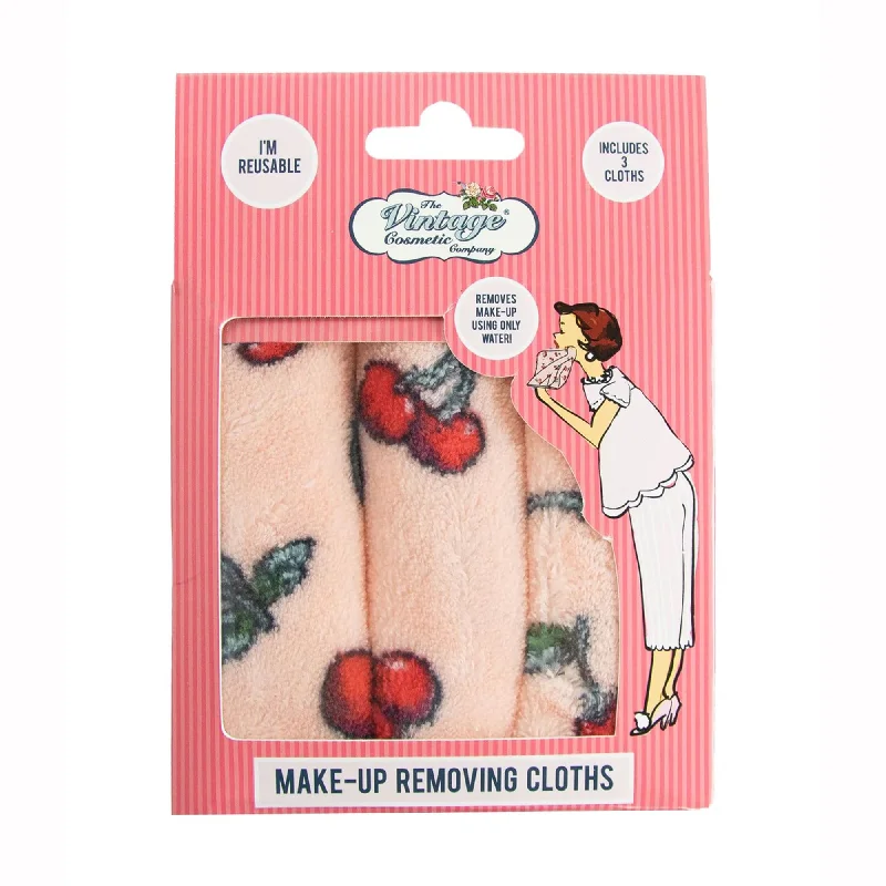 Make-Up Removing Cloths Cherry Print 13551