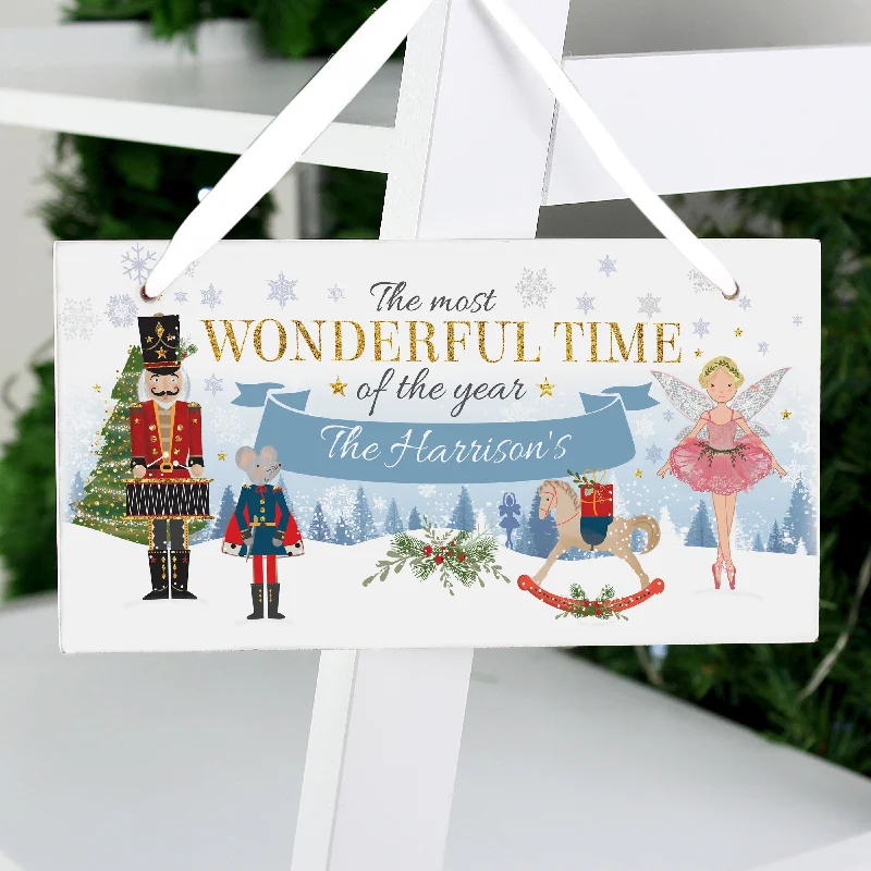 Personalised Nutcracker Wooden Sign