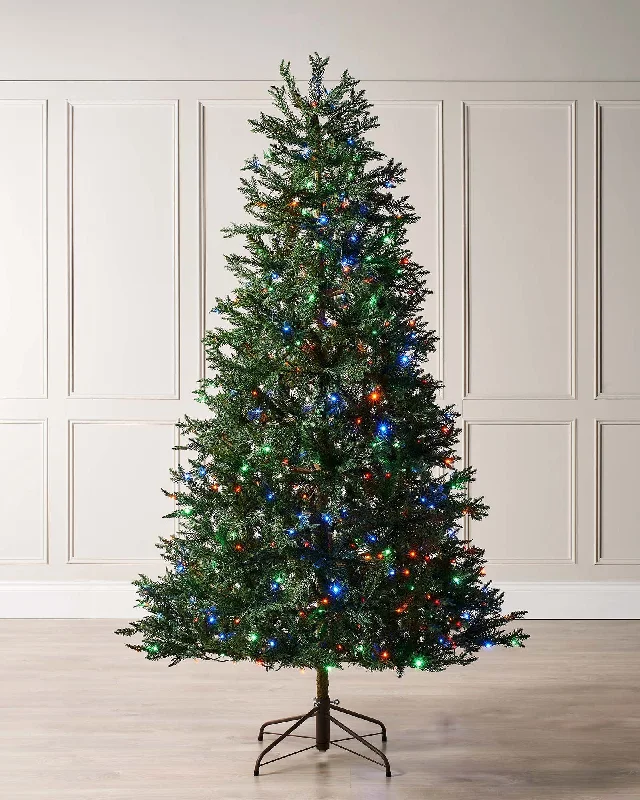 Pre-Lit Mixed Pine Natural Bark Christmas Tree, 6 ft