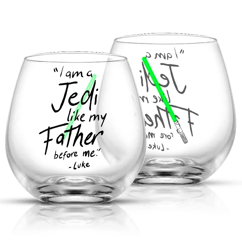 Star Wars™ Luke Skywalker™ Lightsaber Stemless Drinking Glass Set