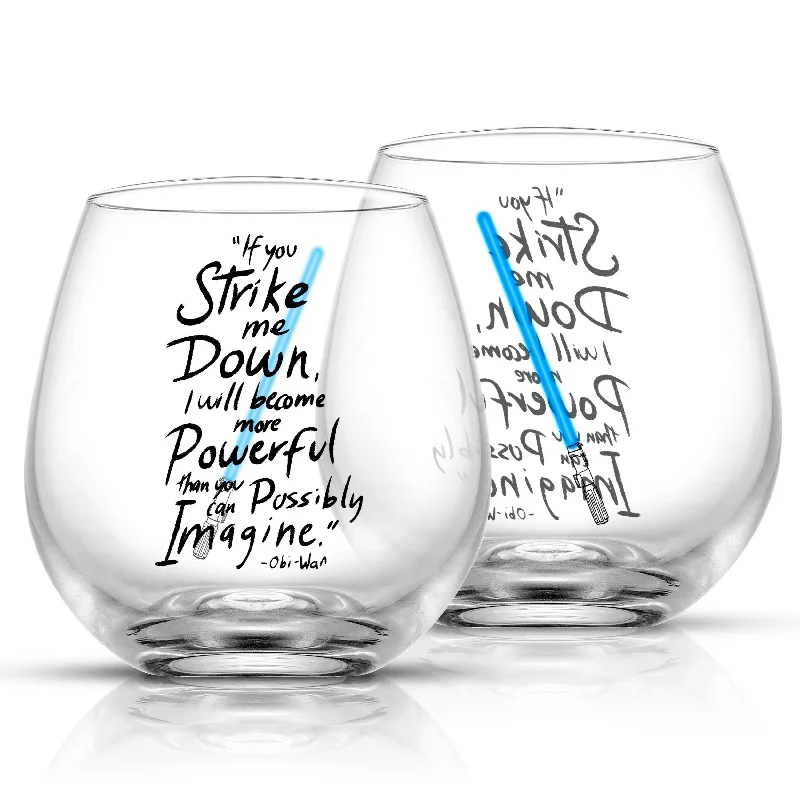 Star Wars™ Obi-Wan Kenobi™ Lightsaber Stemless Drinking Glass Set