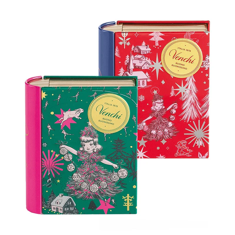 Venchi Festive Mini Book Tin