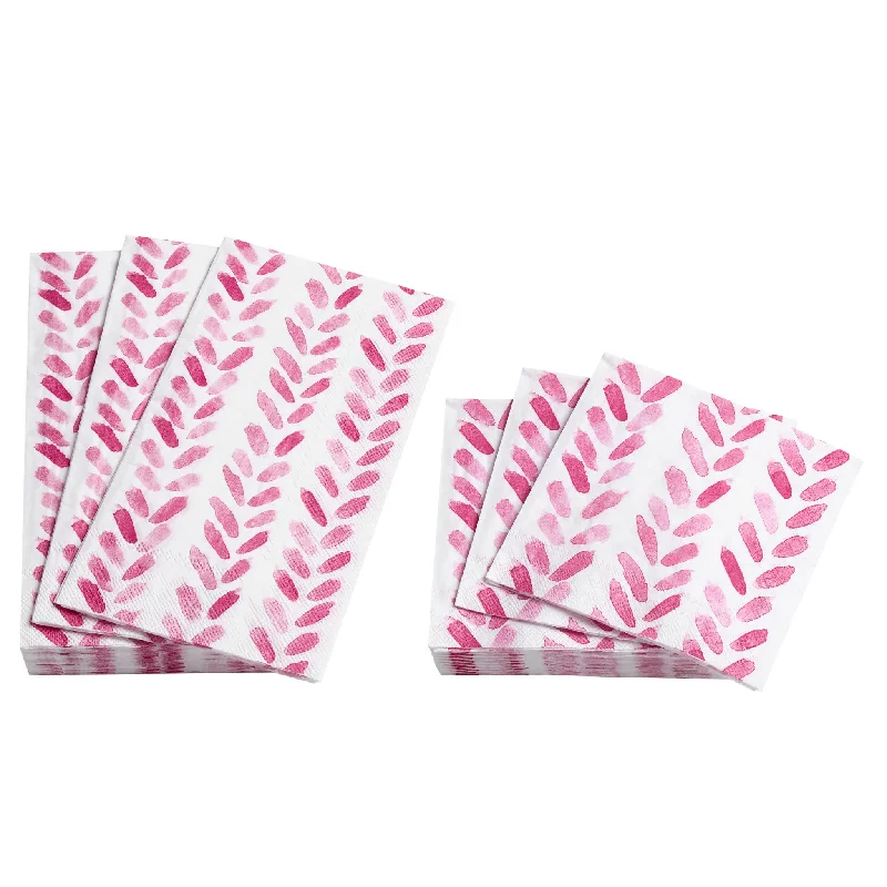 Brush Stroke Fuchsia Napkin