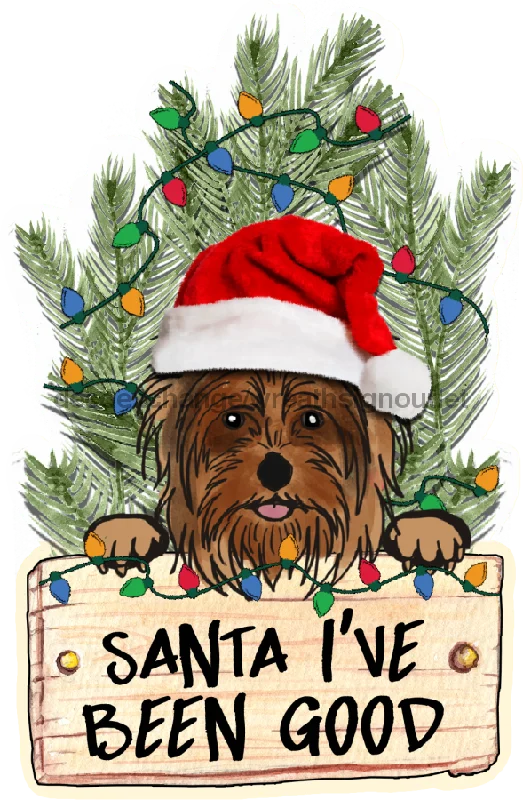 Christmas Dog Sign, wood sign, Door Hanger, DECOE-W-448, 22" Door Hanger