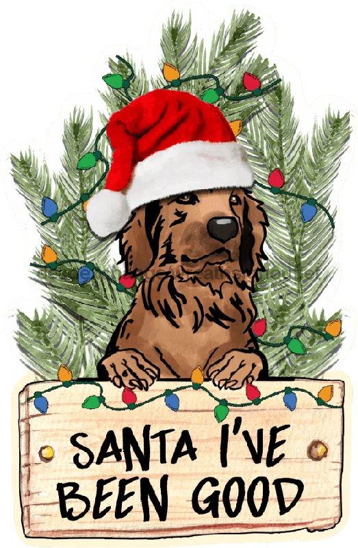 Christmas Dog Sign, wood sign, Door Hanger, DECOE-W-450, 22" Door Hanger