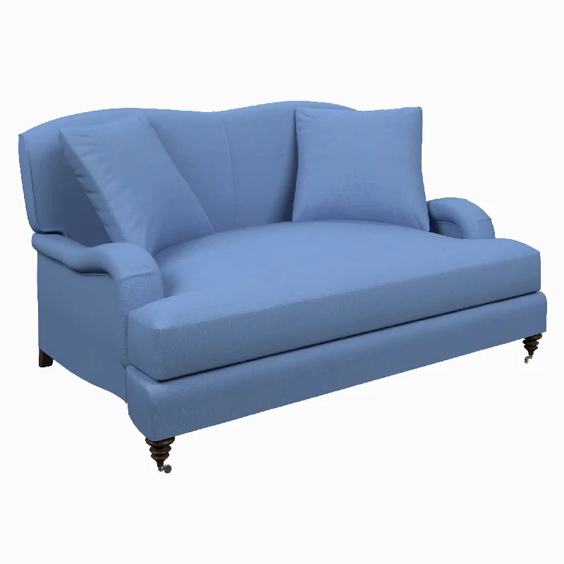 Estate Linen French Blue Litchfield Loveseat