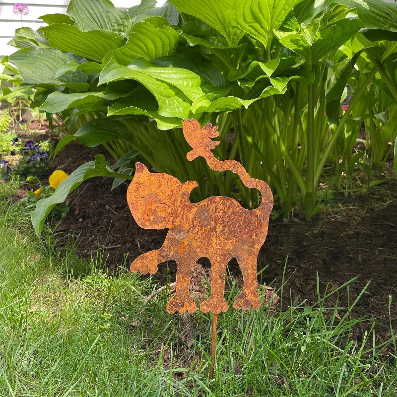 Faithful Friends Garden Stake - Cat (9")