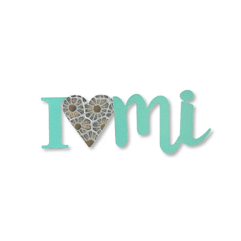 "I (heart) MI" Petoskey Stone Magnet