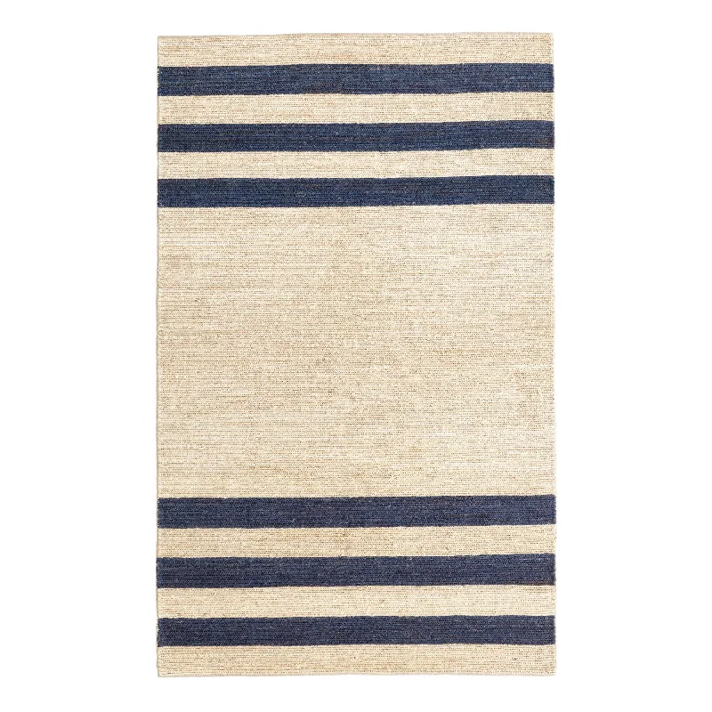 Ipswich Blue Handwoven Jute Rug