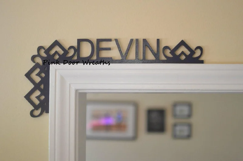 Boys Nursery Bedroom Decor | Baby shower gift | Over the Door Name