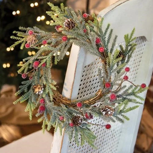 Mountain Pine with Berries Wreath 12" (Pack of 2)