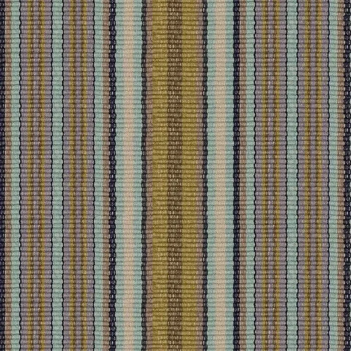 Treehouse Stripe Green Machine Washable Rug Swatch