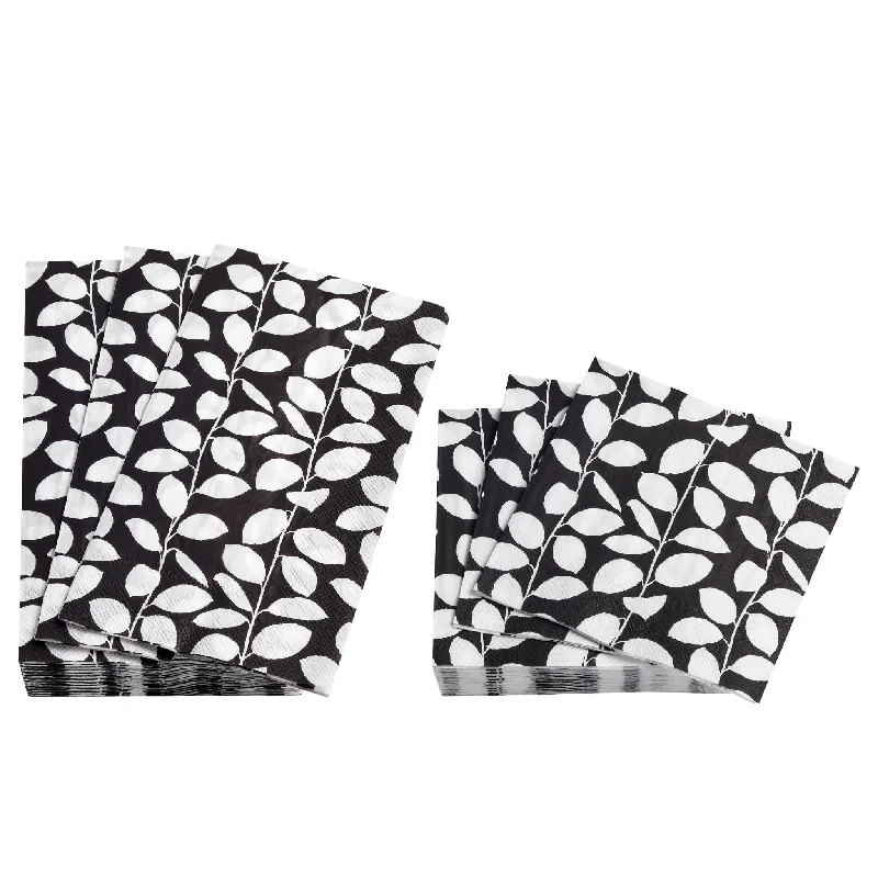 Vines Black Napkin